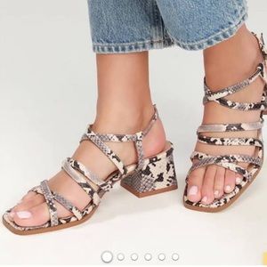 Snake Print Sandal